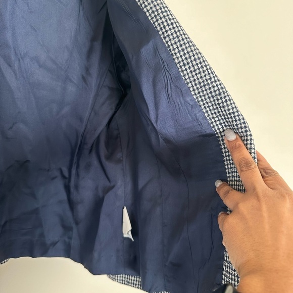 Classic Vintage Pendleton Houndstooth Blazer Size 14 (Runs Small) - Picture 2 of 14